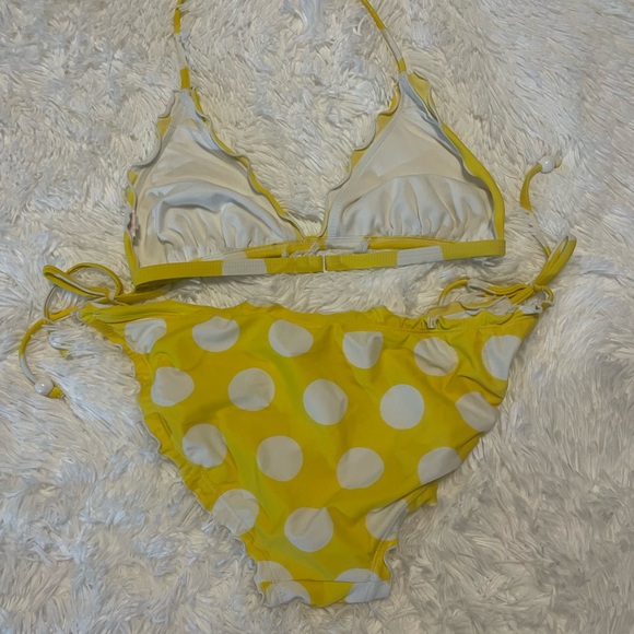 Yellow Polka Dot Bikini Set - Picture 5 of 9